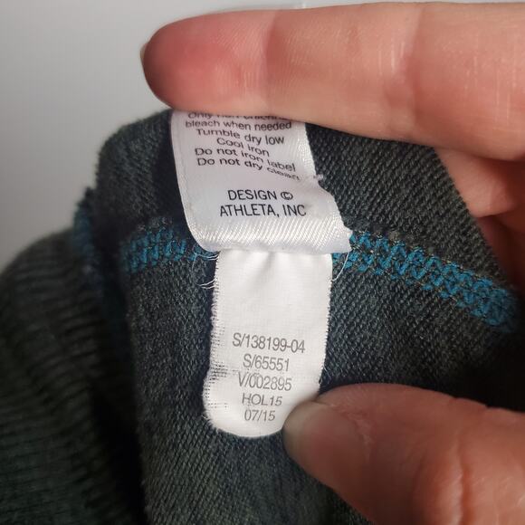 Athleta Techie Sweatpant Jogger Heathered Green Space Dye Women's Size Small - Picture 11 of 15